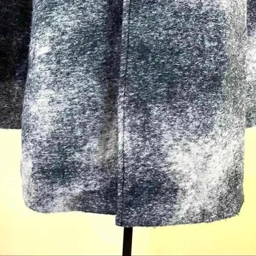 Nanette Lepore Sustainable Gray Ombre Wool Mohair Swing Jacket Coat Size S - Picture 9 of 16